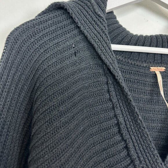 FREE PEOPLE Marlie Pullover in Black Size Medium - Picture 5 of 9